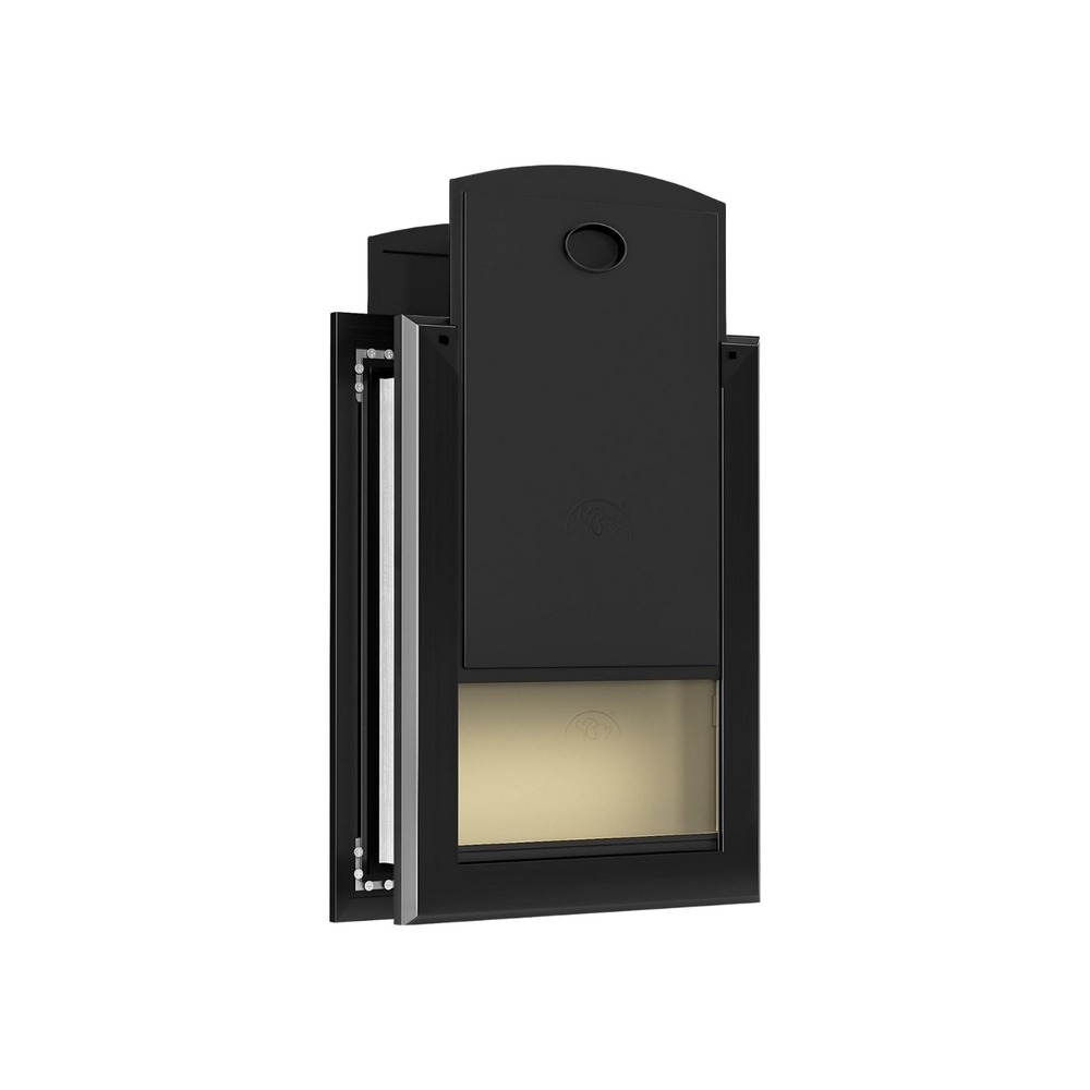 Weatherproof Pet Door for Medium Dogs – Magnetic Flap, Lockable, 40 lbs, Black
